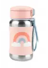 Skip Hop Zoo Pipetli Paslanmaz Çelik Suluk 350 ml Gökkuşağı