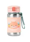 Skip Hop Zoo Pipetli Paslanmaz Çelik Suluk 350 ml Kedi