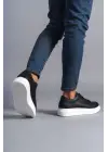 Omarı Siyah Renkli Günlük Sneaker Ayakkabı