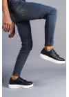 Omarı Siyah Renkli Günlük Sneaker Ayakkabı