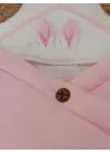 Omarı Yenidoğan Müslin Kumaş Bebek Battaniyesi Pembe