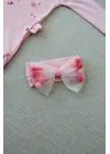 Omarı Şarkıcı Kuşlar Nakışlı Bebek Kız Takımı - Pembe