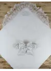 Omarı Pırıltı Taç Nakışlı Yenidoğan Bebek Battaniyesi