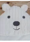 Omarı Yenidoğan Wool Yün Ayıcık Kulaklı Kundak Battaniye