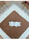 Omarı Yenidoğan Wool Yün Taç Nakışlı Battaniye