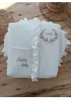 Omarı Ultra Lüks Bebek Battaniyesi Kundak Ekru