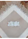 Omarı Yenidoğan Taç Nakışlı Wool Yün Kundak Bebek Battaniyesi