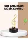 Sol Anahtarı Temalı Döner Müzik Kutusu Melodili Dekoratif Ürün