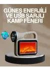 Solar Cob Alev Efektli Lamba – Güneş Enerjili, Suya Dayanıklı, Taşınabilir