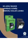 Solar Enerjili 20 Led Duvar Lambası | Hareket Sensörlü, Su Geçirmez, Kablo Gerektirmez