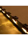 Solar Güneş Enerjili Şarj Edilen Köşebent Merdiven Veranda Bahçe Yolu Led Lamba Işık 4 Adet