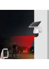 Solar Panelli Su Geçirmez Gece Görüş Destekli Wifi Bağlantılı Güvenlik Kamerası