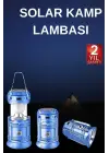 Solar Şarjlı Kamp Lambası Güneş Enerjili Kızaklı Kamp Feneri Çadır Feneri Led Işıldak