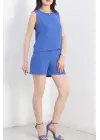 Şortlu Ayrobin takım mavi
