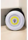 Spot Lamba Led Işık 3lü Uzaktan Kumandalı Pilli Yapışkanlı Kablosuz