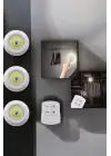 Spot Lamba Led Işık 3lü Uzaktan Kumandalı Pilli Yapışkanlı Kablosuz