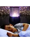 Star Master Pilli Gökyüzü Projeksiyonlu Led Renkli Yıldızlı Tavan Işık Yansıtma Gece Lambası
