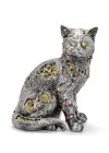 Steampunk Polyester Kedi Figürü Model 1