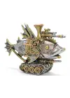 Steampunk Polyester Tasarım Balık Figürü