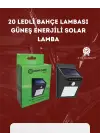 Su Geçirmez 20 Led Solar Aydınlatma | Dış Mekan İçin Pır Hareket Sensörü İle Akıllı Işık