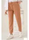 Tam Kalıp Basic Eşofman Pantolon - Kahverengi