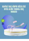Tarak Ve Fırça Başlıklı Kaş Şekillendirme Makası