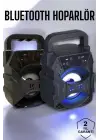 Taşınabilir Bluetooth Hoparlör Led Işıklı Uzun Pil Ömrü