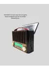 Taşınabilir Hoparlör Güneş Panelli Bluetooth Usb Sd Fm Am Sw Radyo