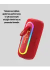 Taşınabilir Şarjlı Bluetooth Hoparlör Güçlü Bas