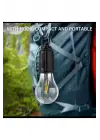 Taşınabilir Şarjlı Led Ampül Outdoor Kamp Bahçe Lambası 10w Askılı Kırılmaz Led Işık