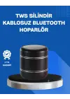 Taşınabilir Silindir Tasarım Bluetooth 5.0 Hoparlör Yüksek Bas Performanslı