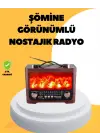 Taşınabilir Şömine Görünümlü Bluetooth Hoparlör – Solar Şarjlı, Alev Işıklı, 7w Ses