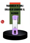 Taşınabilir Usb Şarjlı Mini Smoothie Blender 380ml Çelik Bıçaklı Portatif