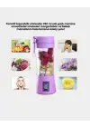 Taşınabilir Usb Şarjlı Mini Smoothie Blender 380ml Çelik Bıçaklı Portatif