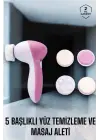 Taşınabilir Yüz Temizleme Cihazı Masaj, Peeling, Temizlik 5 Başlıklı