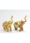 Taşlı Tekli Fil Figürü Model 2