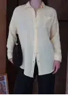 Tek cepli müslin gömlek sarı