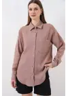 Modern Oversize Müslin Gömlek
