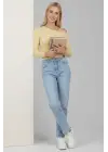 Tek Omuz İpli Bluz Sarı T4328