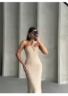 Omarı Şık Tek Omuz Pliseli Elbise