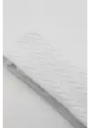 Omarı Zikzak Desenli Penye Külotlu Çorap - Beyaz