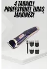Tıraş Makinesi 4 Başlıklı Paslanmaz Çelik Bıçaklı Tüm Saç Tiplerine Uygun