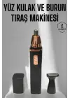 Tıraş Makinesi Kulak Burun Ve Yüz Temizleyici Şarjlı Mini