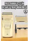 Tıraş Makinesi Paslanmaz Çelik Şarjlı Taşınabilir