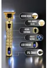 Tıraş Makinesi Şarjlı Profesyonel Saç Kesme Makinesi Gold Çizik Tıraş
