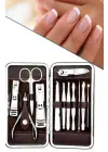 Tırnak Bakım Seti Tırnak Düzeltme Batık 12 Parça Çanta Tipi Manikür Pedikür