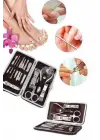 Tırnak Bakımı Tırnak Makası Profesyonel 12 Parça El Ayak Manikür Pedikür Seti