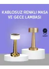 Touch Gece Lambası – Dokunmatik Kontrol, Kablosuz Kullanım, Metal Gövde