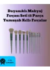 Toz Ve Krem Ürünler İçin Güçlü Tutucu Yumuşak Kıllı Makyaj Fırça Takımı 13 Parça