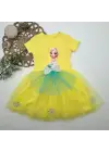 Trend Tül Etekli Kısa Kollu Kız Çocuk Elbise